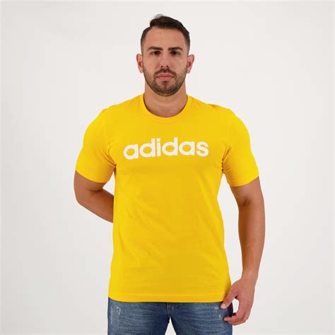 camiseta adidas originals linear amarela|adidas camisetas masculinas brancas.